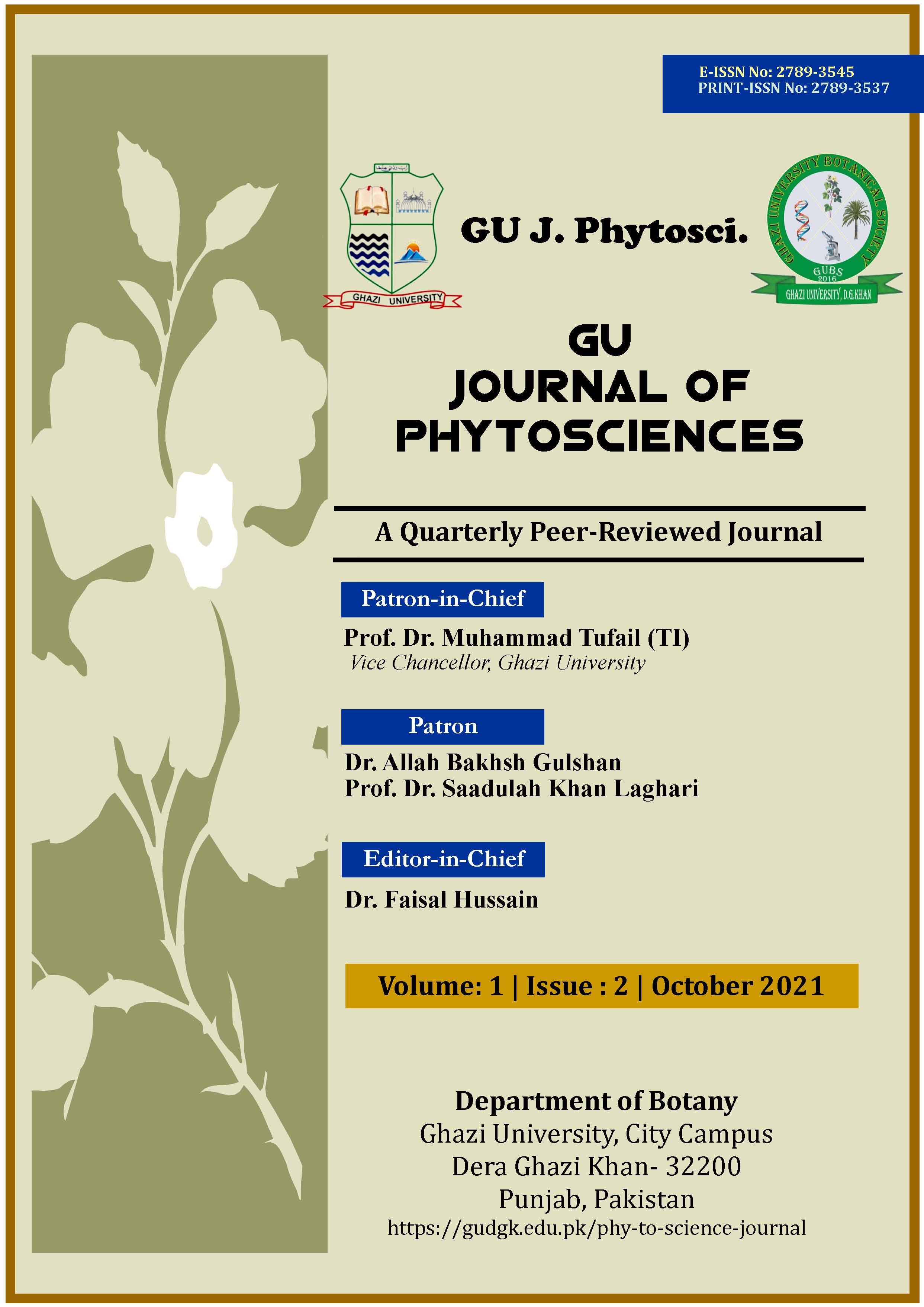 					View Vol. 1 No. 2 (2021): GU Journal of Phytosciences [October, 2021]
				