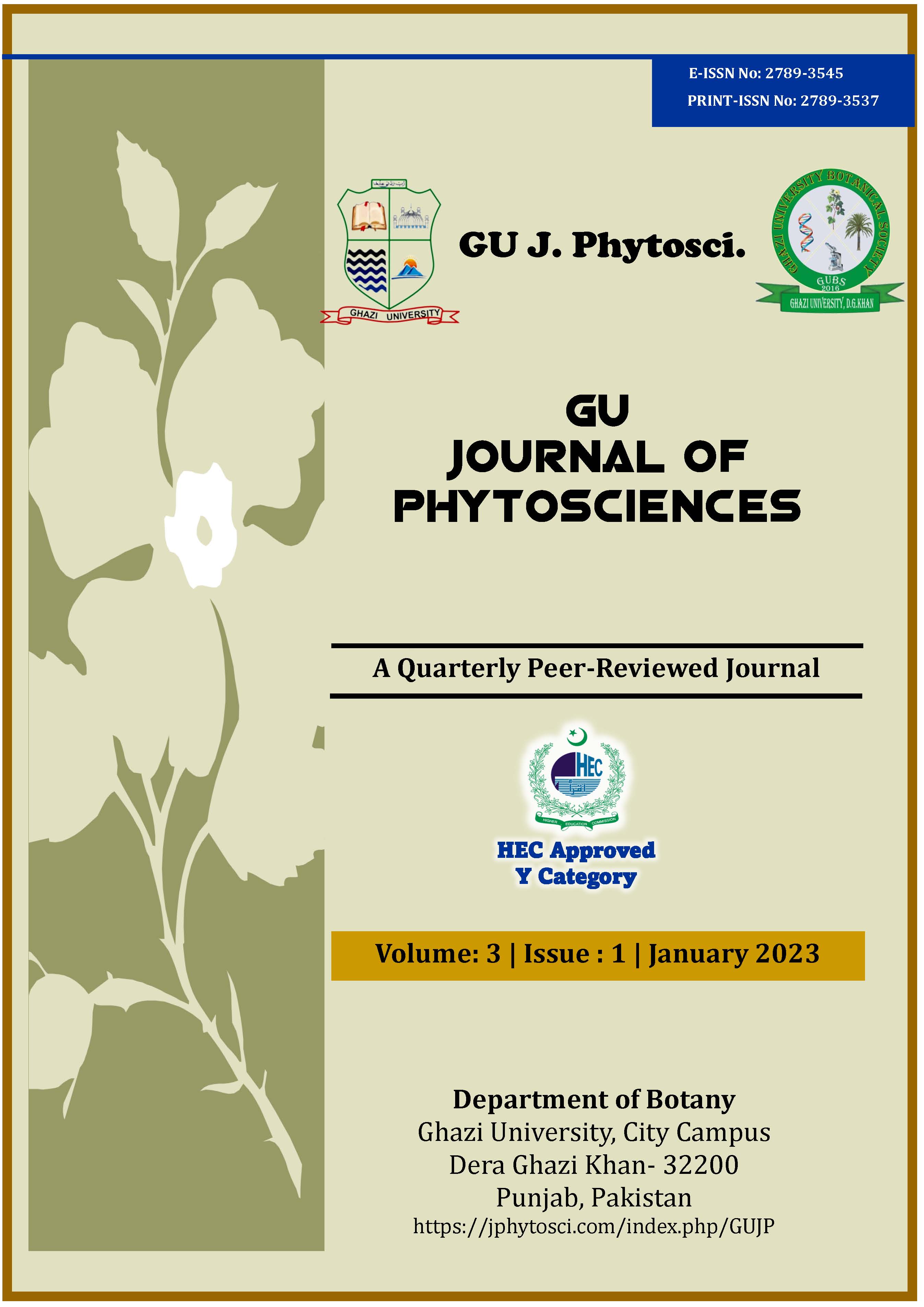 					View Vol. 3 No. 1 (2023): GU Journal of Phytosciences [January, 2023]
				